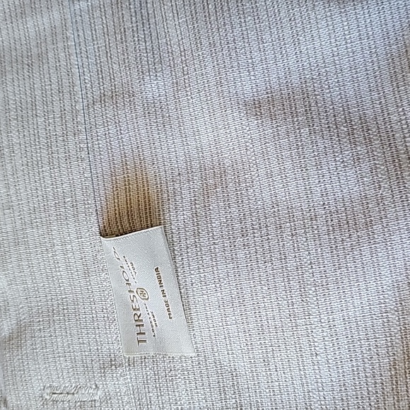 Threshold subtle stripe shower curtain textured off white - Picture 5 of 6